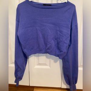 Blue/Purple Cropped Sweater